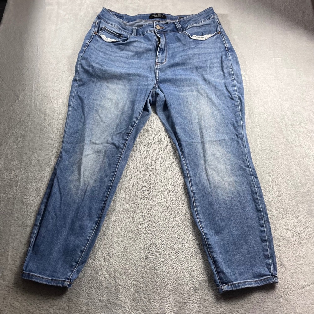 Judy Blue Slim Fit Jeans Womens 20W Medium Wash High Rise Stretch JB82294-JS MD